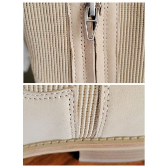 Dolce Vita Cream Ankle Boots - 8 - Picture 9 of 9